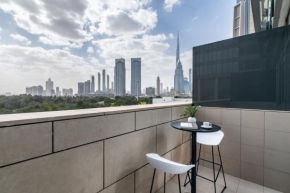 Silkhaus comfy DIFC studio with Burj Khalifa view